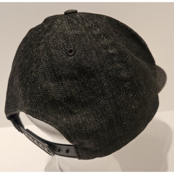 Thrasher HUF Worldwide Snapback Hat Blaxk Denim Y2K Skater 100% Cotton USA - Picture 4 of 10